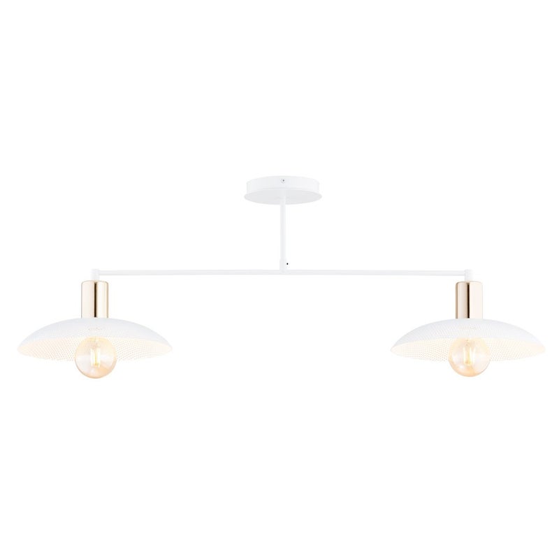 Lampa sufitowa Spirit biało-złota 2xE27x15W wym: 32 x 100 x 30 cm metal Emibig