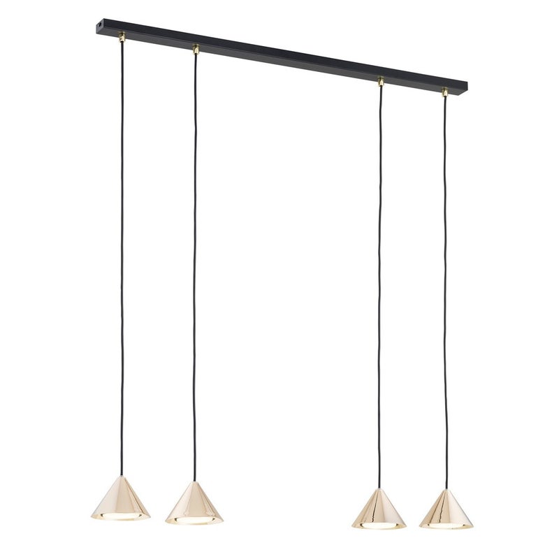 Lampa wisząca Elit czarno-złota 4xGX53x12W wym: 100 x 90 x 12 cm metal Emibig