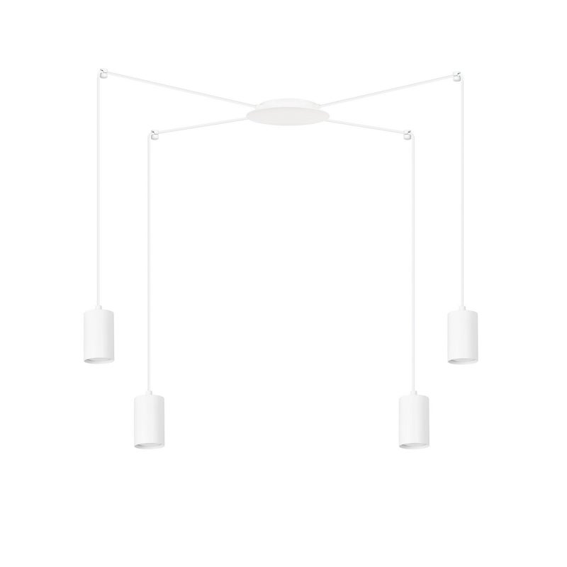 Lampa wisząca Traker biała 4xGU10x10W wym: 300 x 300 cm metal Emibig