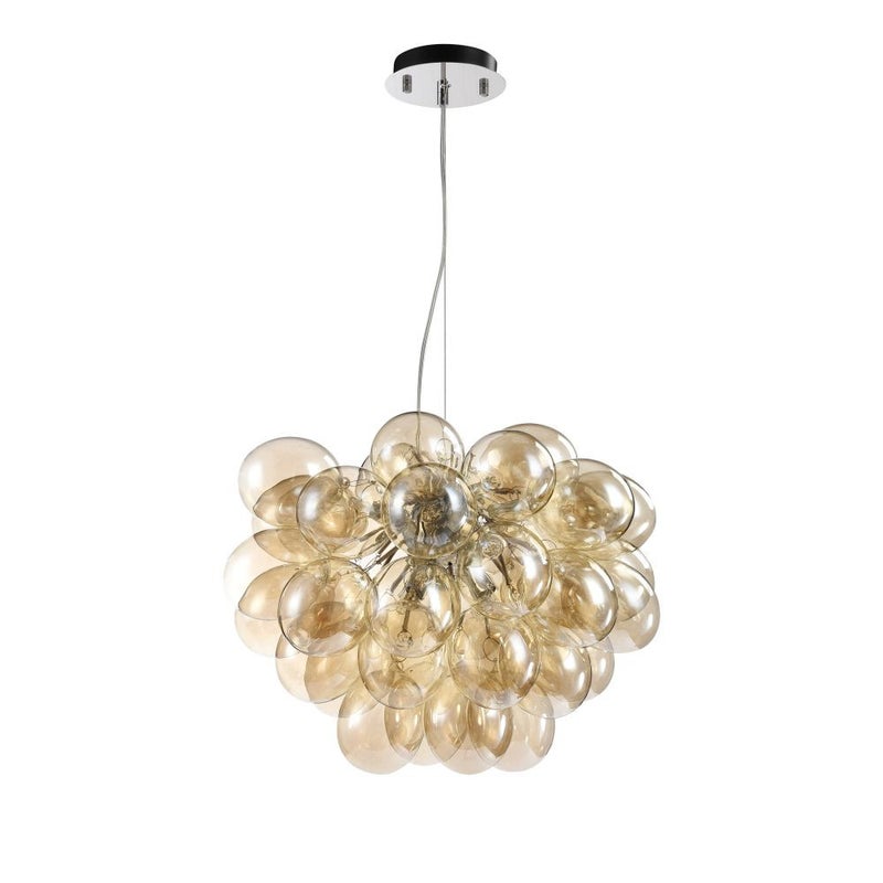 Lampa wisząca Balbo nikiel-transparentna 8xG9x28W wym: 170 x 50 x 50 cm szkło Maytoni