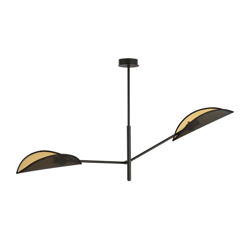 Lampa wisząca Vene czarno-złota 2xE14x10W wym: 51 x 102 cm metal Emibig