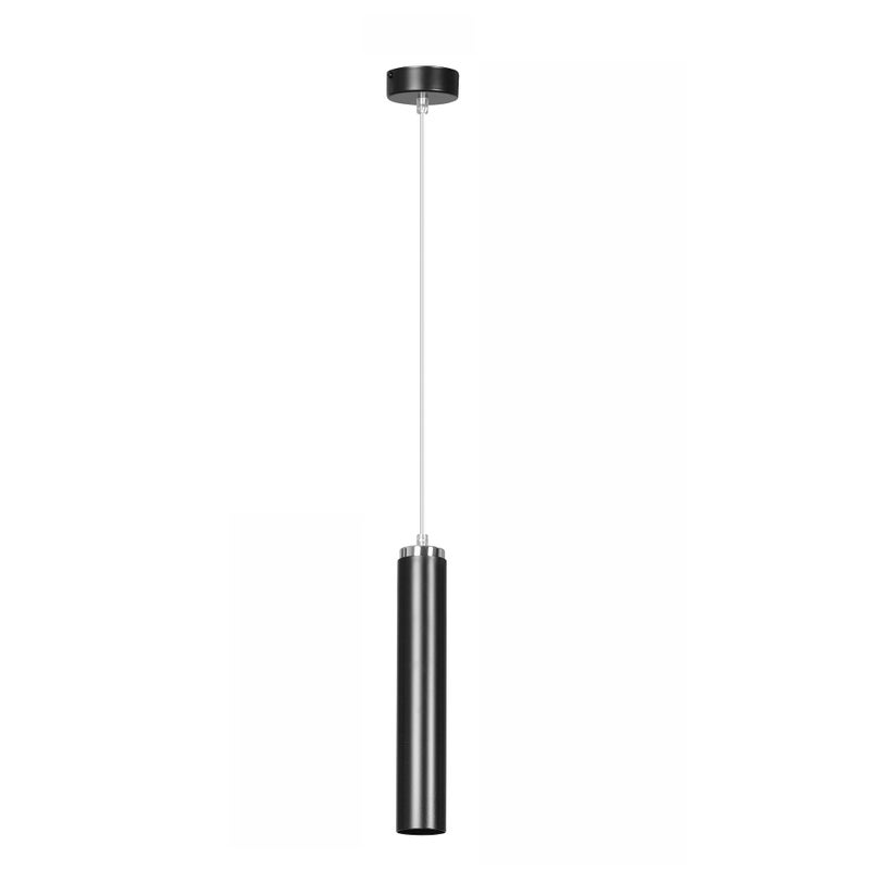 Lampa sufitowa Luna czarna-chromowana 1xGU10x10W wym: 100 x 8 x 8 cm metal Emibig