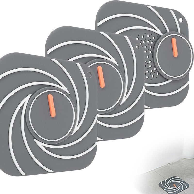 Silikażelowy łapacz włosów do prysznica, 15 cm, dwuwarstwowy filtr prysznicowy