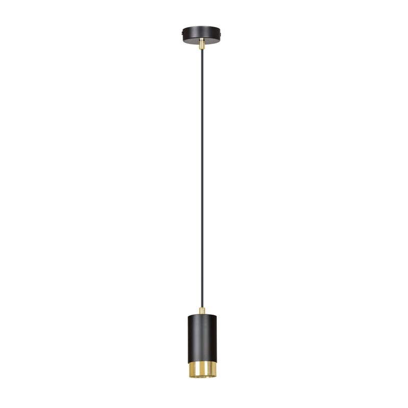 Lampa sufitowa Fumiko czarna-złoto 1xGU10x10W wym: 100 x 8 x 8 cm metal Emibig