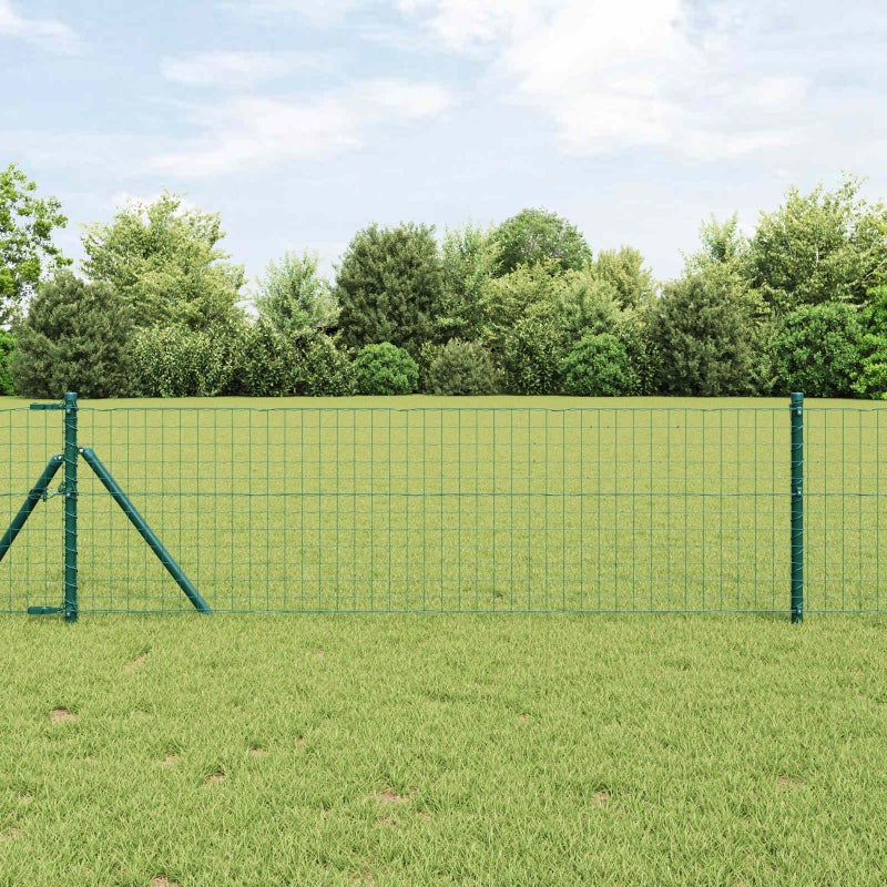 Słupek ogrodzeniowy. 12 pcs Zielony 70 cm vidaXL