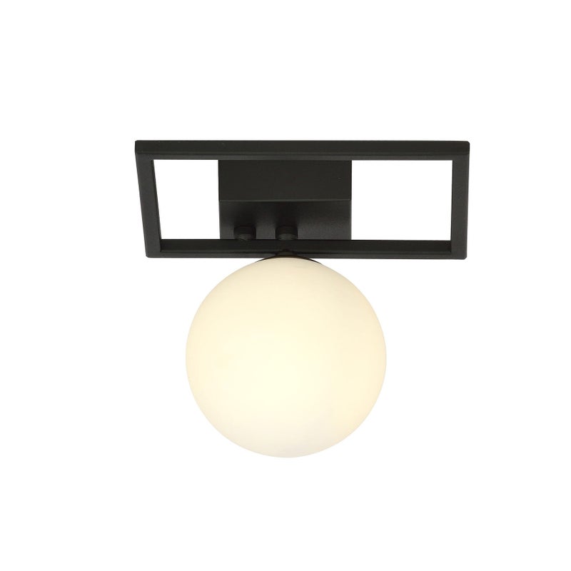 Lampa sufitowa Imago czarno-biała 1xE14x10W wym: 21 x 20 cm metal Emibig