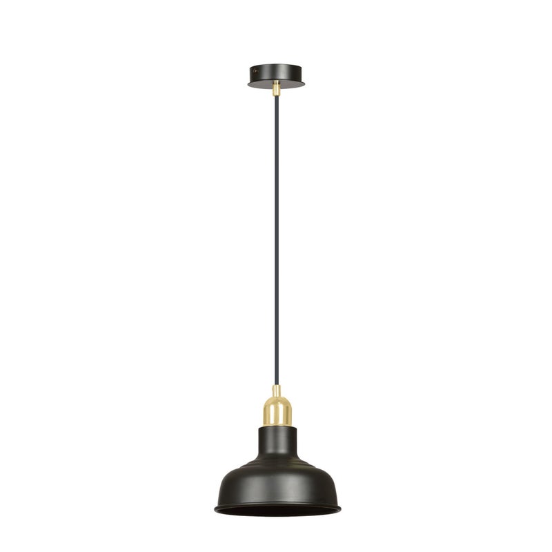 Lampa wisząca Ibor czarno-złota 1xE27x15W wym: 100 x 21 x 21 cm metal Emibig