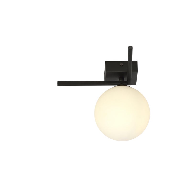 Lampa sufitowa Imago czarno-biała 1xE14x10W wym: 21 x 23 cm metal Emibig