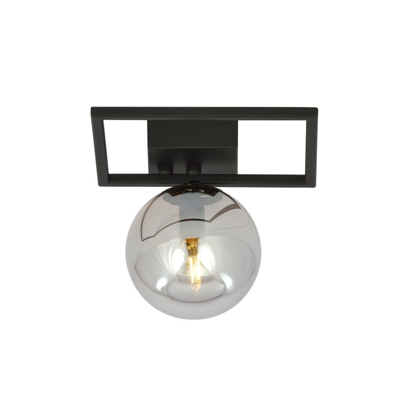 Lampa sufitowa Imago czarno-grafitowa 1xE14x10W wym: 21 x 20 cm metal Emibig