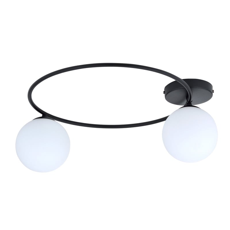 Lampa sufitowa Sopra czarno-biała 2xE14x10W wym: 20 x 47 cm metal Emibig