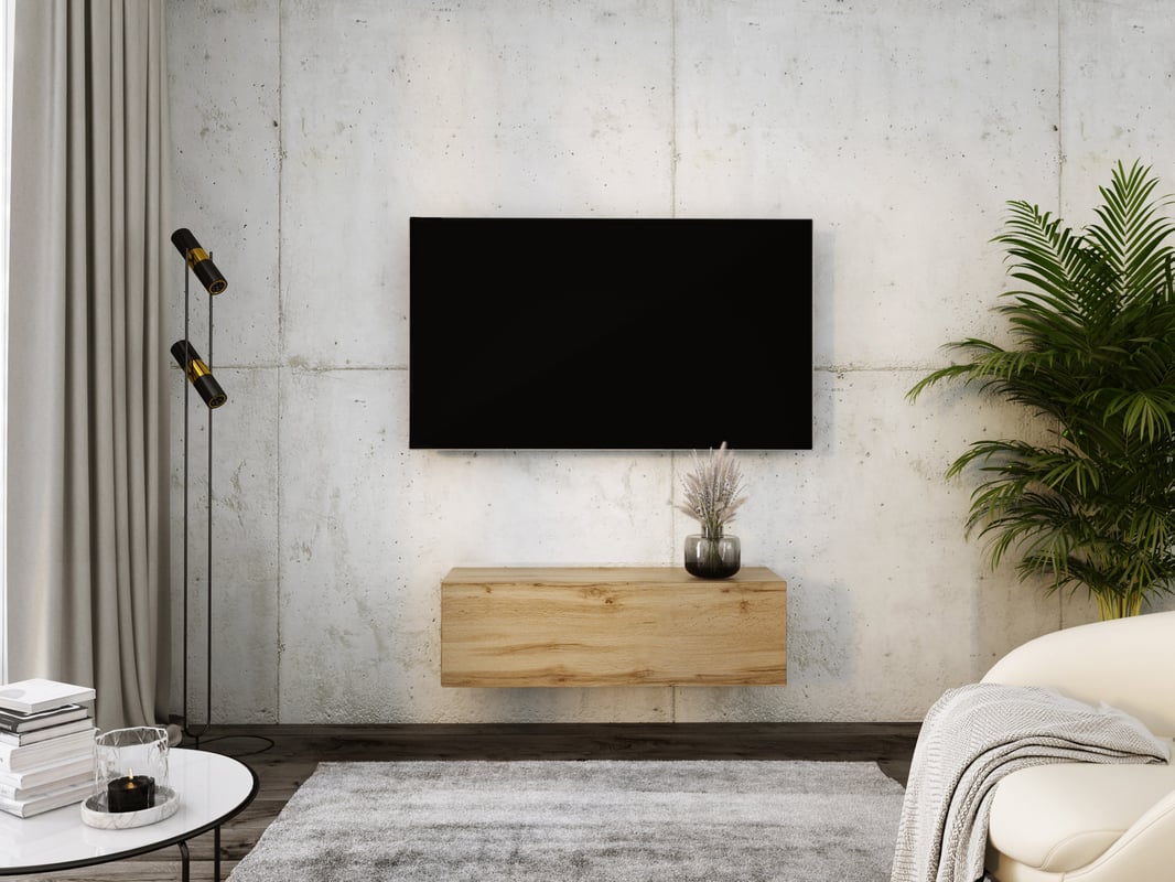 Szafka RTV : Dąb Wotan, 100 x 34 x 32 cm