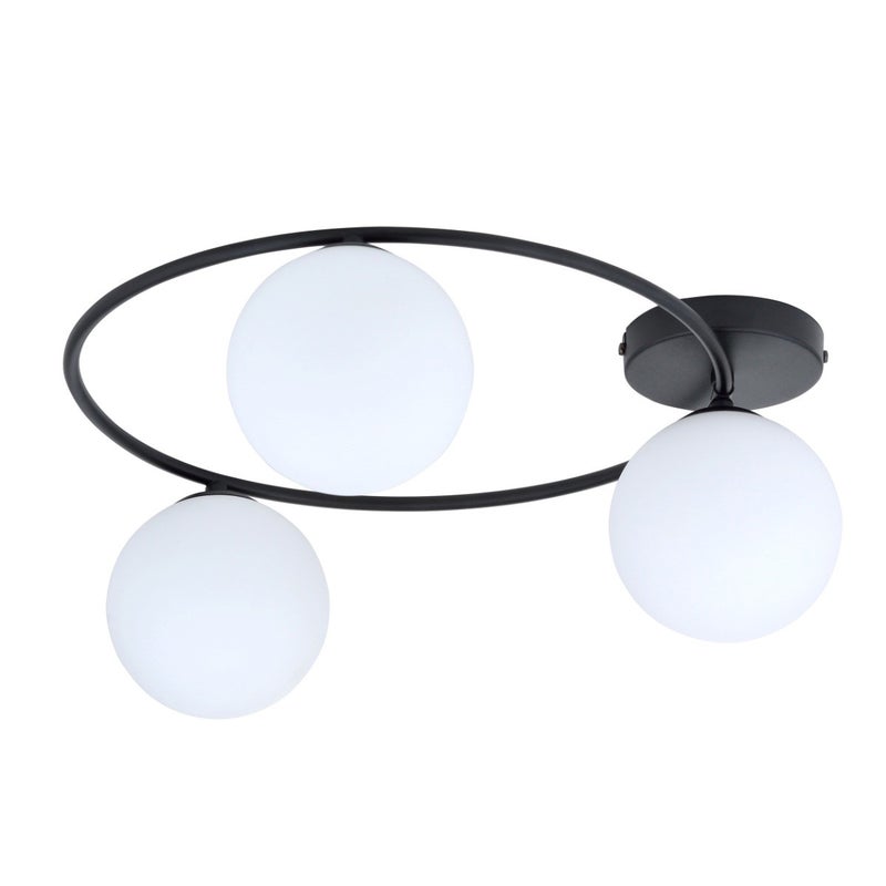 Lampa sufitowa Sopra czarno-biała 3xE14x10W wym: 20 x 47 cm metal Emibig