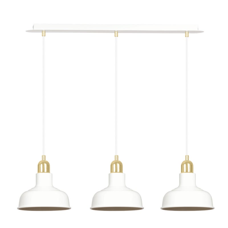 Lampa wisząca Ibor biało-złota 3xE27x15W nad stół wym: 100 x 72 x 21 cm metal Emibig