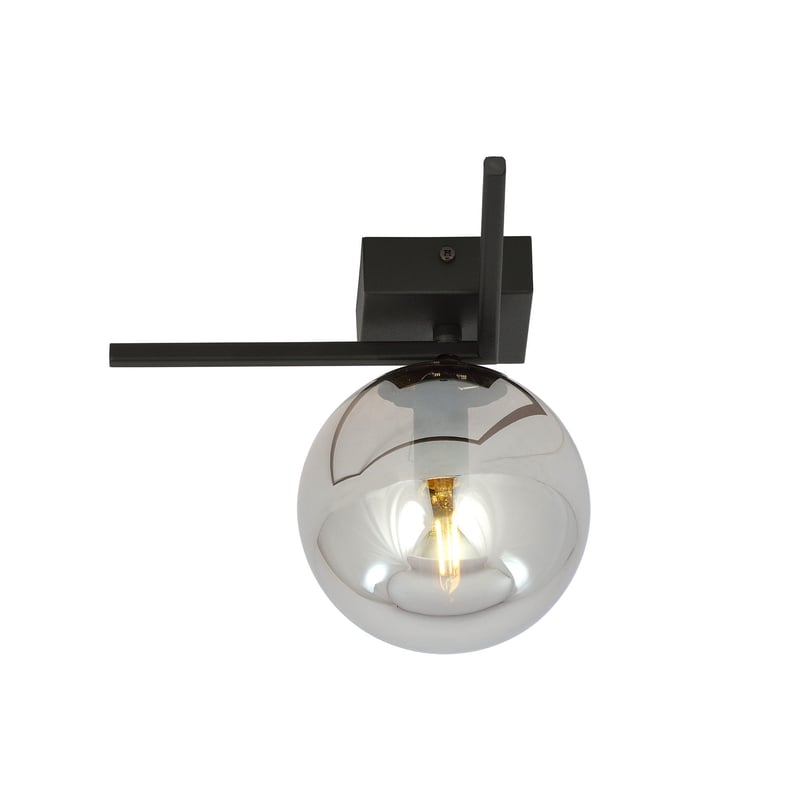 Lampa sufitowa Imago czarno-grafitowa 1xE14x10W wym: 21 x 22,5 cm metal Emibig