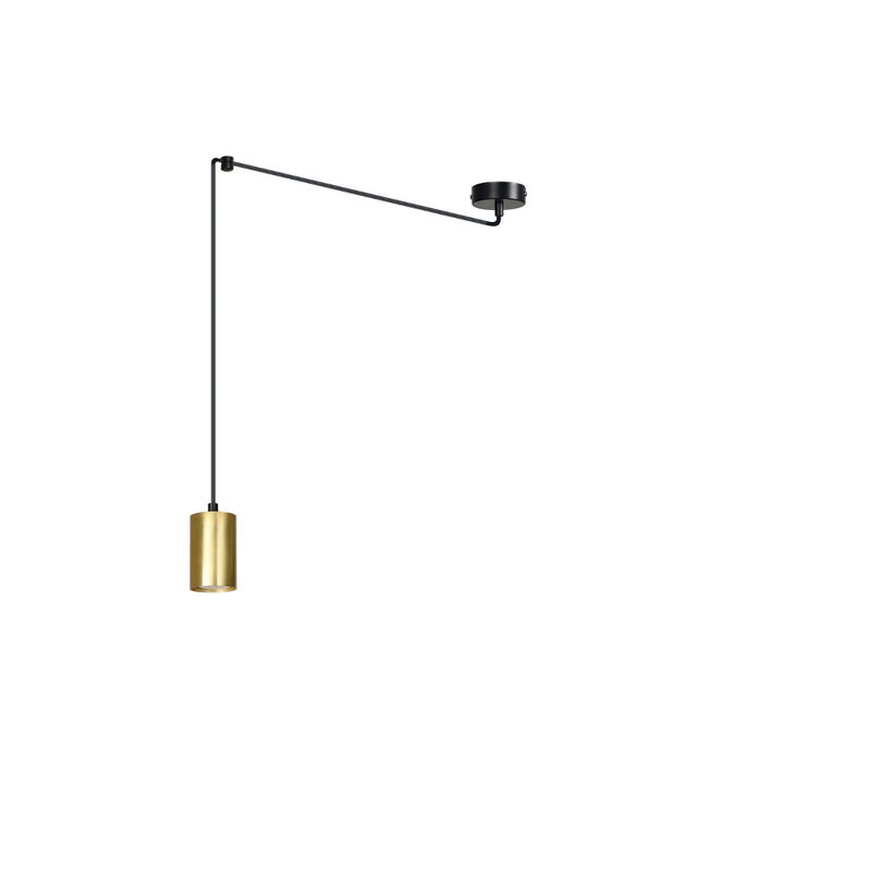 Lampa wisząca Traker czarno-złota 1xGU10x10W wym: 300 x 300 cm metal Emibig