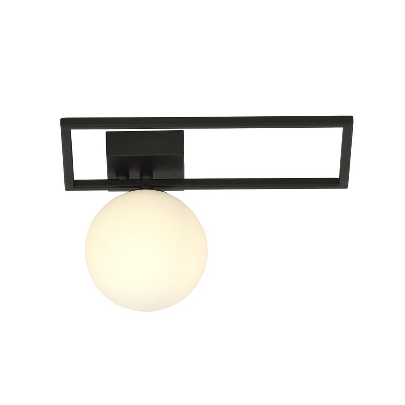 Lampa sufitowa Imago czarno-biała 1xE14x10W wym: 21 x 30 cm metal Emibig