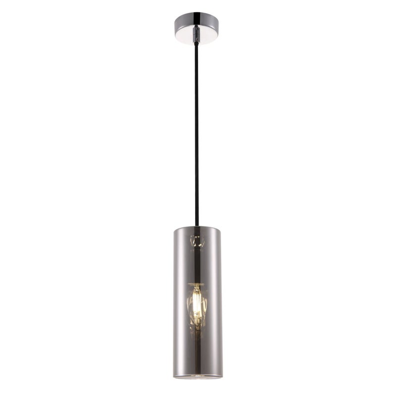 Lampa wisząca Gioia chromowana 1xE14x40W tuba wym: 178 x 8 x 8 cm szkło Maytoni
