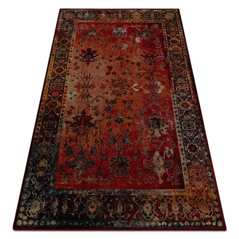 Dywan wełniany POLONIA BODRUM Ornament, ramka rubin 170x235 cm