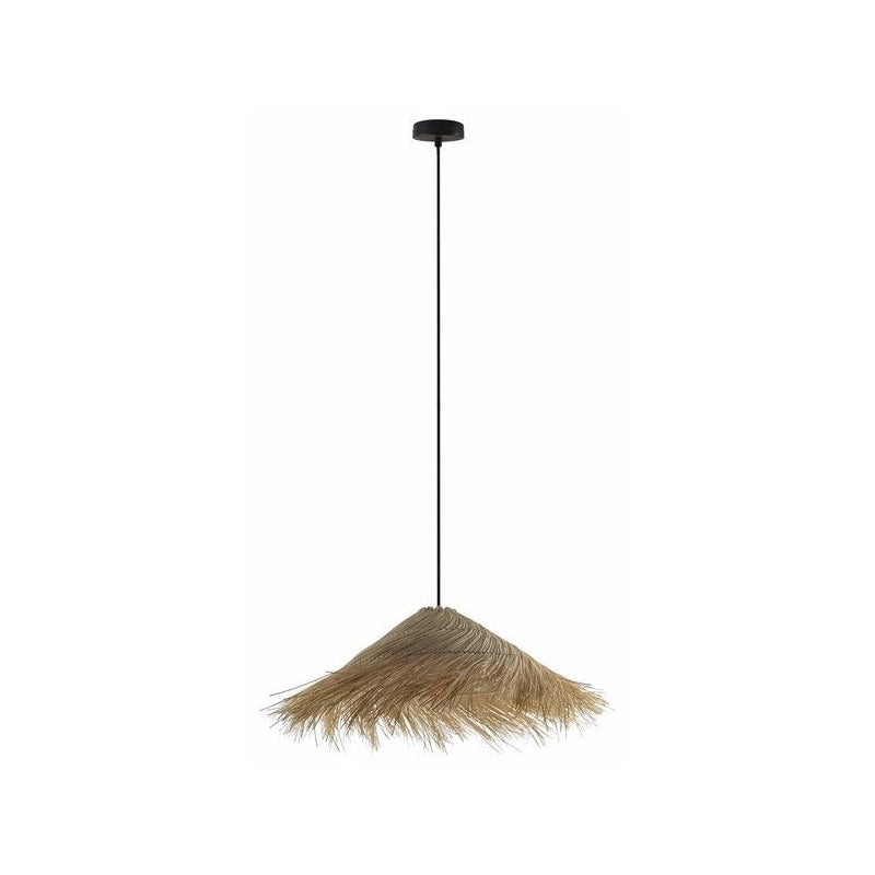 Lampa wisząca Cosma brąz 1xE27x40W dekoracyjna wym: 120 x 62 x 62 cm wiklina / rattan / słoma Reality