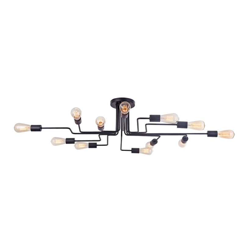 Lampa sufitowa wisząca Gilbert czarna 12xE27x60W wym: 25,2 x 123 x 88 cm metal Maytoni