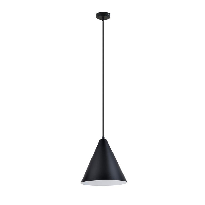 Lampa wisząca Rebel czarno-biała 1xE27x60W wym: 100 x 24 x 24 cm metal Emibig