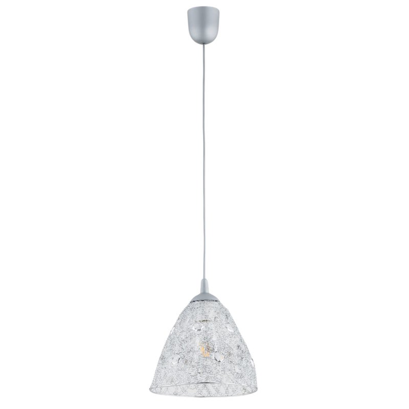 Lampa wisząca Soni chromowana 1xE27x15W dekoracyjna wym: 90 x 24 x 24 cm metal Alfa