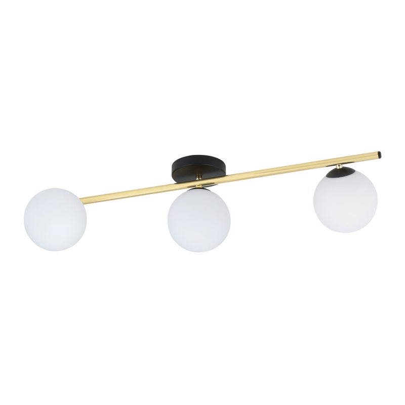 Lampa sufitowa Splendi złoto-biała 3xE14x10W wym: 20 x 80 cm metal Emibig