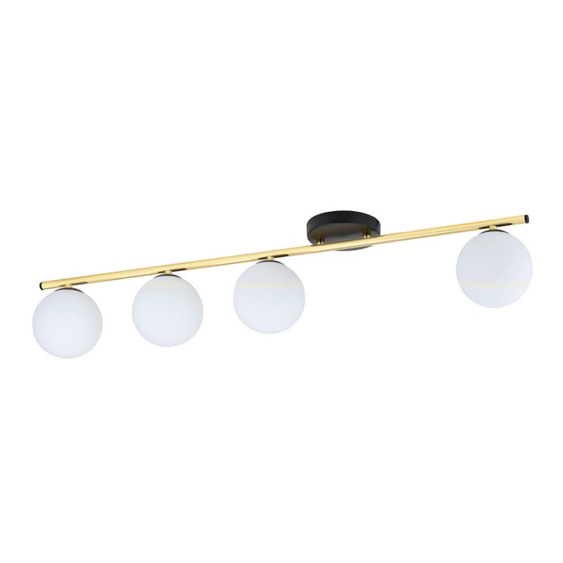 Lampa sufitowa wisząca Monza biało złota 4xE14x10W wym: 20 x 100 cm metal Emibig