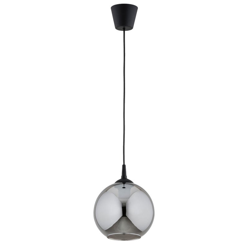Lampa wisząca Fart czarna-dymiona 1xE27x15W wym: 85 x 20 x 20 cm szkło Alfa