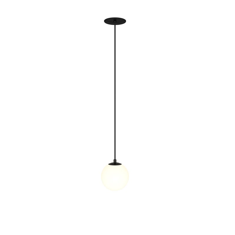 Lampa wisząca Luna czarno-biała LED 5W 3000K 300lm wym: 210 x 10 x 10 cm szkło Maytoni