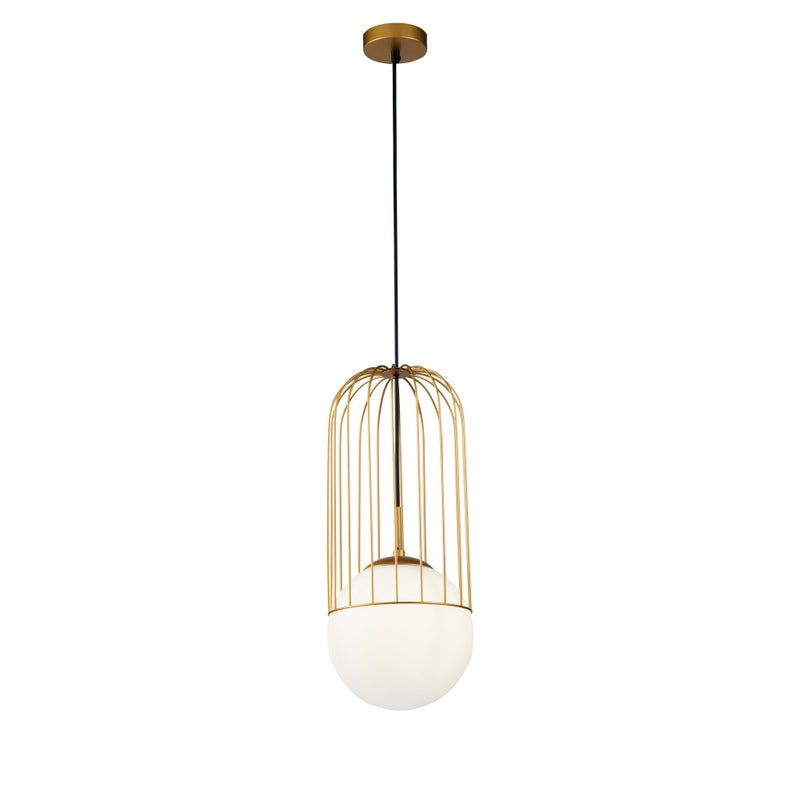Lampa wisząca Telford mosiężno-złota 1xE27x60W wym: 176 x 20 x 20 cm metal Maytoni