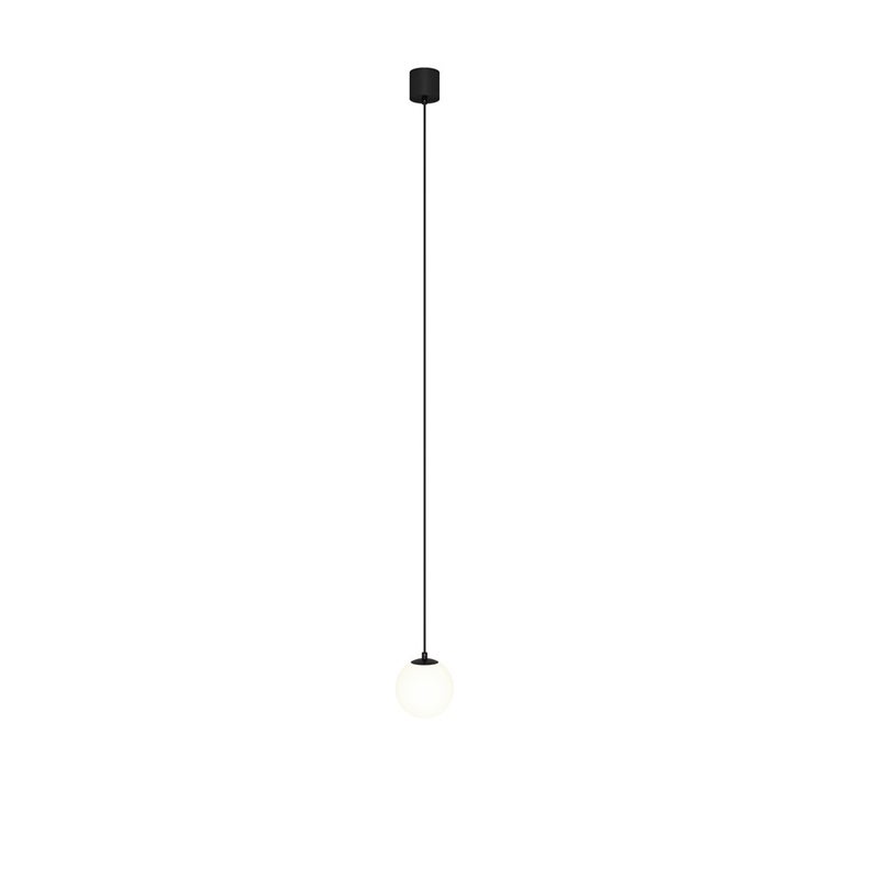 Lampa wisząca Luna czarno-biała LED 5W 4000K 330lm wym: 220 x 10 x 10 cm szkło Maytoni