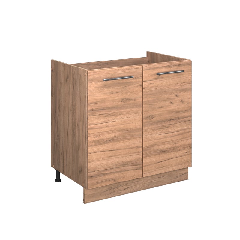 Vicco Szafka pod zlew Fame-Line, Złoty dąb energetyczny, 80 cm , BP Antracyt