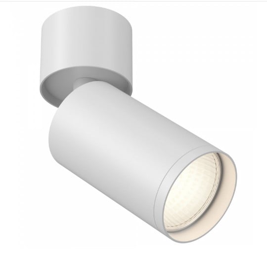 Lampa sufitowa Focus S biała 1xGU10x10W wym: 12,8 x 5,2 x 5,2 cm aluminium Maytoni