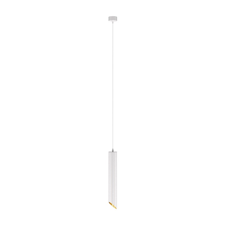 Lampa wisząca Lipari biała 1xGU10x35W wym: 133 x 6 x 6 cm aluminium Maytoni