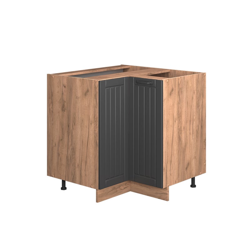 Vicco Szafka narożna Fame-Line, Ciemnoszary, 80.5 cm , BP Dąb