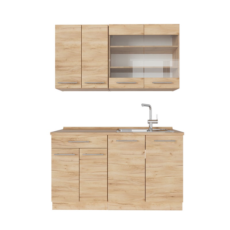 Vicco Kuchnia pojedyncza Fame-Line, Złoty dąb energetyczny, 140 cm , BP Dąb