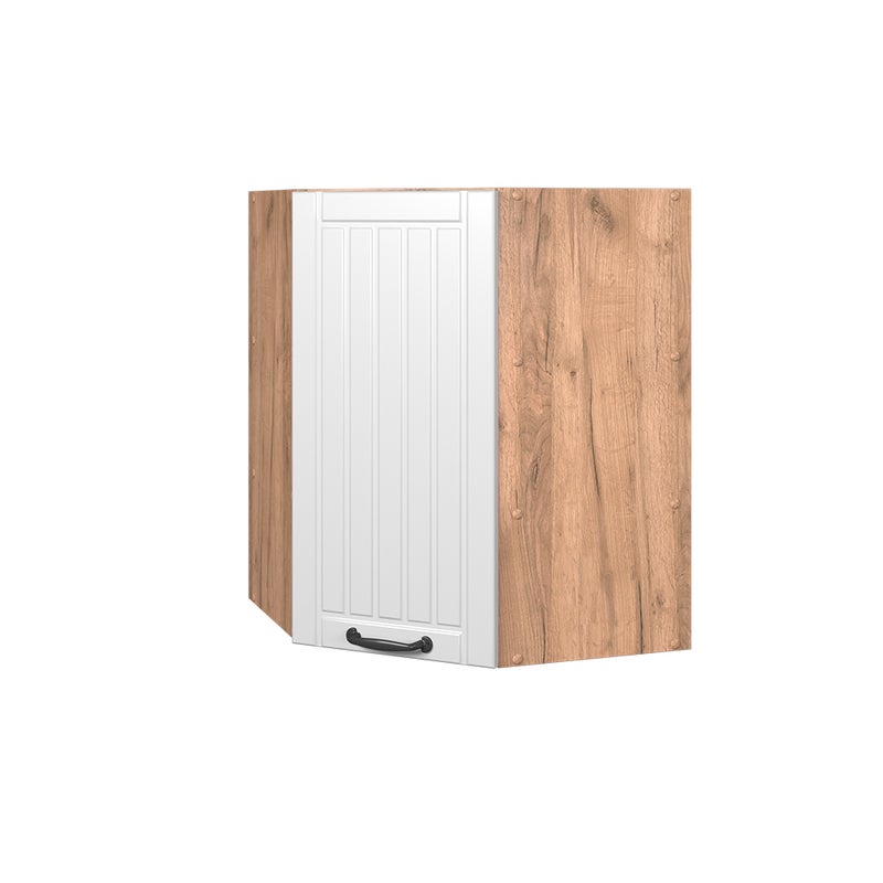 Vicco Szafka wisząca narożna Fame-Line, Biały domek wiejski, 57 cm