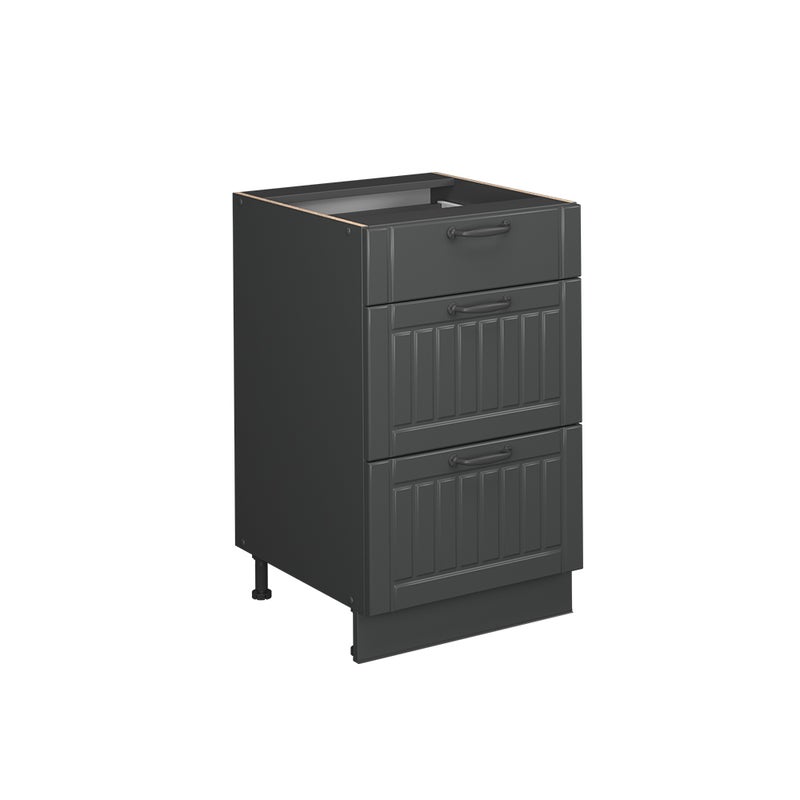 Vicco Szafka dolna do kuchni Fame-Line, Ciemnoszary, 50 cm bez blatu roboczego