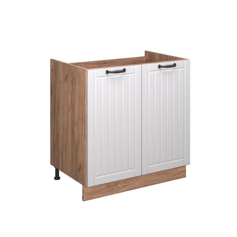 Vicco Szafka pod zlew Fame-Line, Biały domek wiejski, 80 cm , BP Antracyt