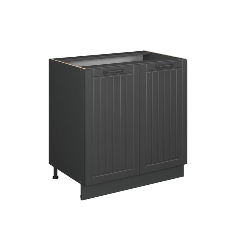 Vicco Szafka pod zlew Fame-Line, Ciemnoszary, 80 cm z półką, BP Marmur