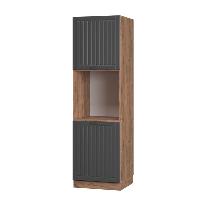 Vicco Szafka kuchenna Fame-Line, Ciemnoszary, 60 cm otwarty