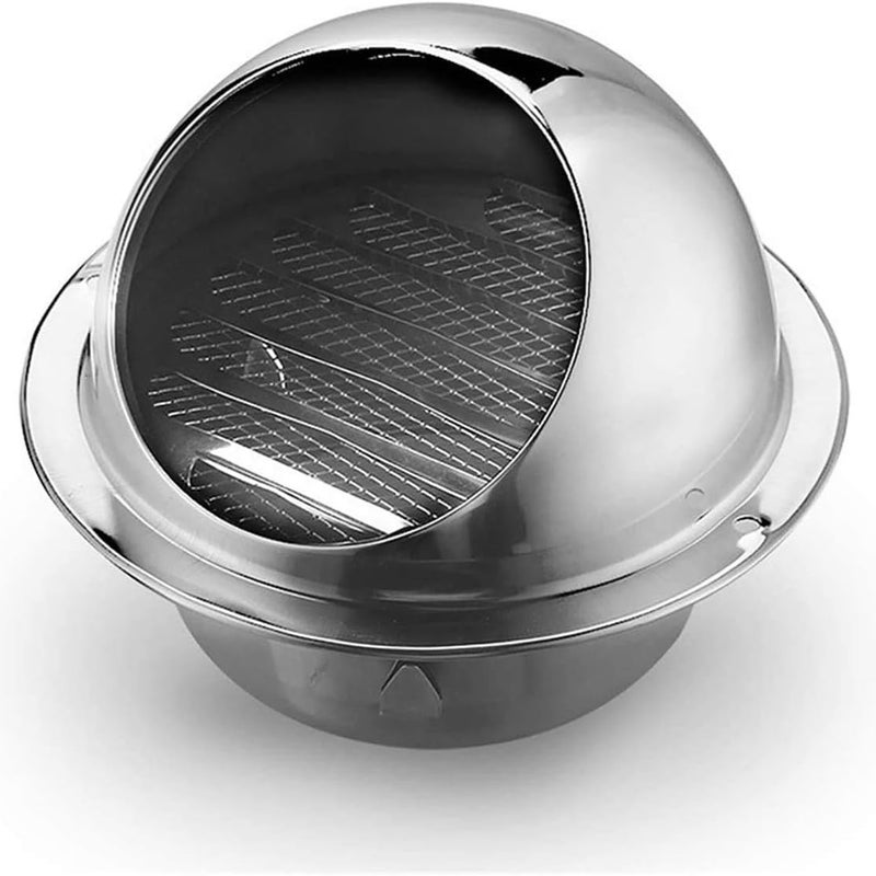 Otwory wentylacyjne ze stali nierdzewnej, montaż ścienny (100 mm)