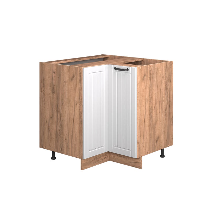 Vicco Szafka narożna Fame-Line, Biały domek wiejski, 80.5 cm , BP Marmur