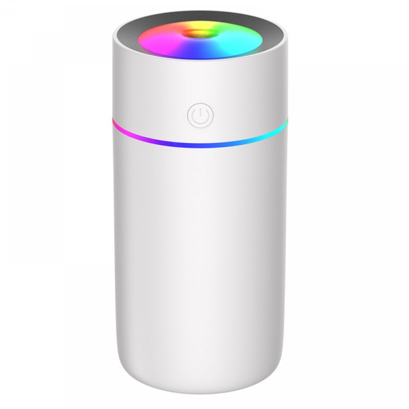 Nawilżacz powietrza do samochodu z delikatną mgiełką, przenośny mini nawilżacz do akcesoriów wnętrza samochodu, biały