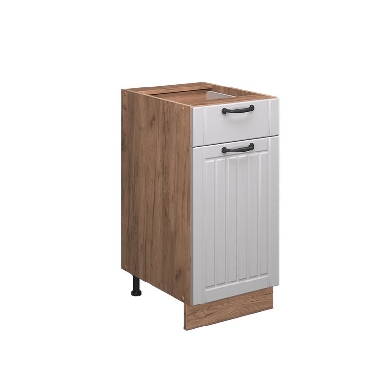 Vicco Szafka dolna do kuchni Fame-Line, Biały domek wiejski, 40 cm , BP Antracyt