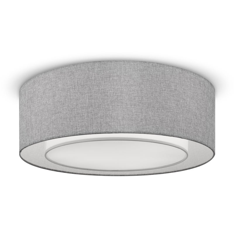 Plafon Bergamo okrągły chromowany szary 3xE27x60W wym: 17,5 x 52 cm IP20 tkanina Maytoni