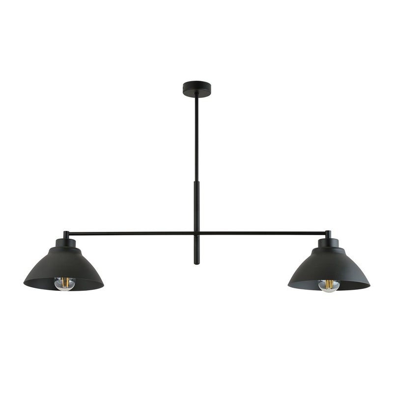 Lampa sufitowa Maverick czarna 2xE27x15W wym: 58 x 95 x 22 cm metal Emibig