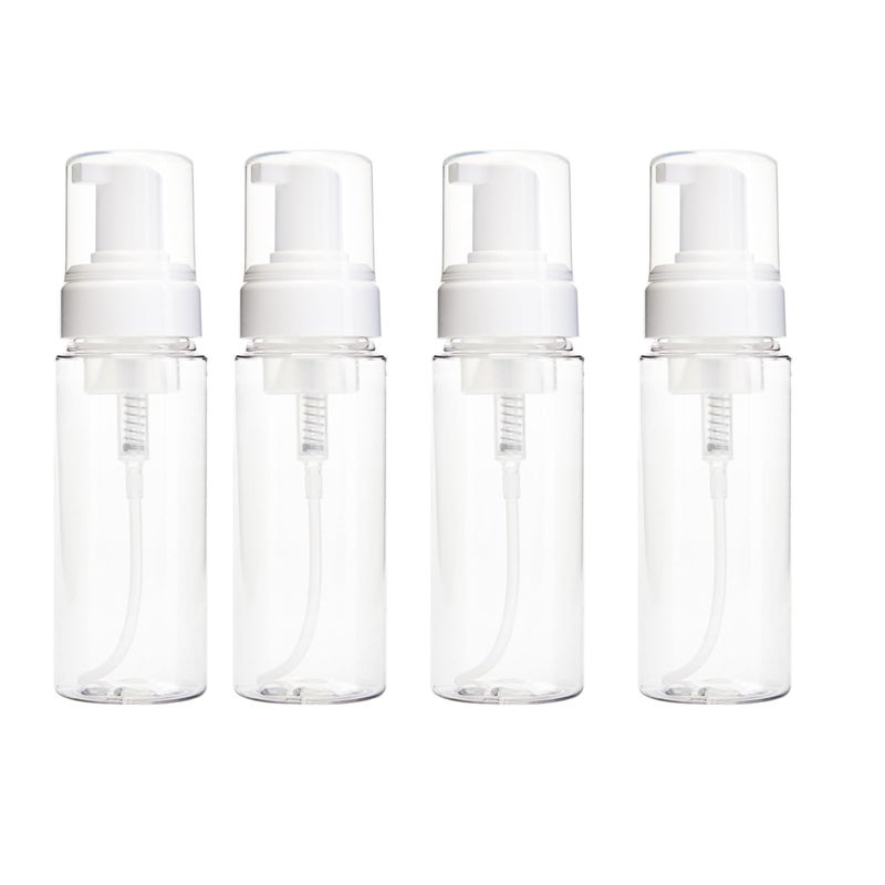 4 x 100 ml butelki z pianką – dozownik mydła/szampon/środka czyszczącego – zamienia mydło w pianę, ułatwiając czyszczenie