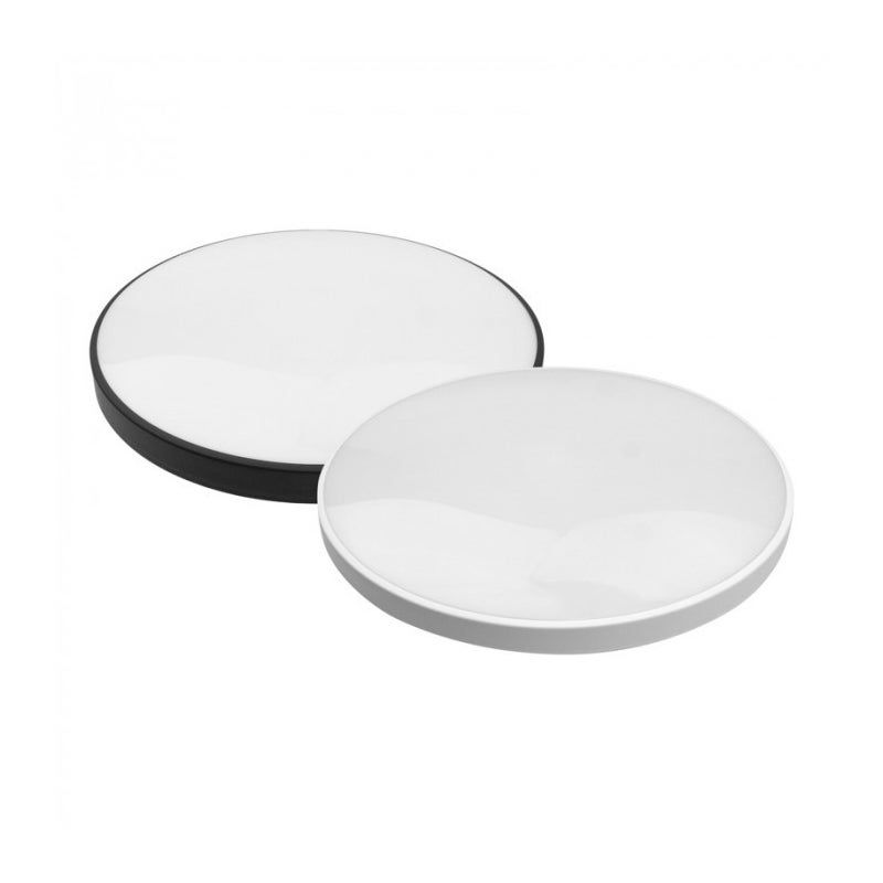 Plafon okrągły biało-czarny LED 12W 4000K 1400lm wym: 5 x 25 cm IP20 tworzywo sztuczne Ecolight